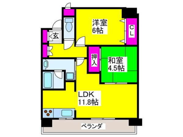 フェニックス堺東の物件間取画像